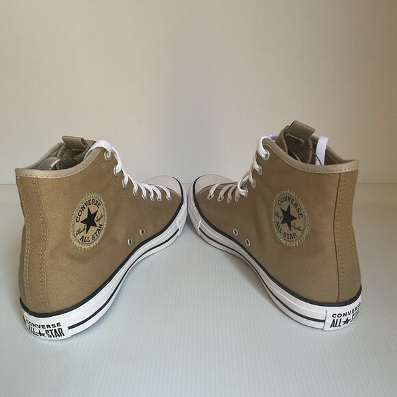 Converse Chuck Taylor All Star High Top Tan Green Canvas Men’s 9 Women’s 11 - Picture 6 of 9